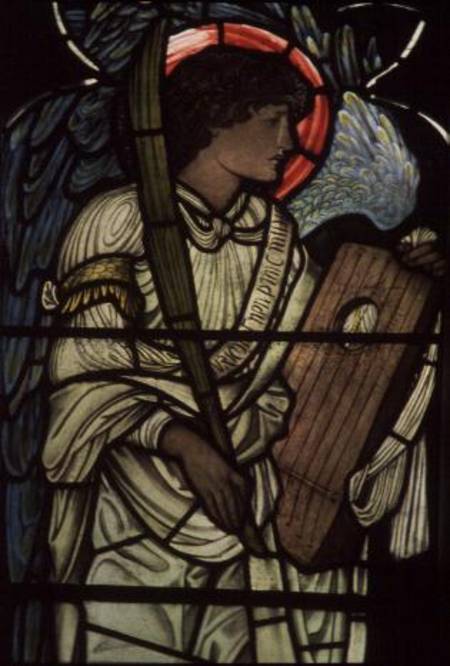 Angel with a Lyre, from the St. Cecilia Window, Christ Church, Oxford from Sir Edward Burne-Jones
