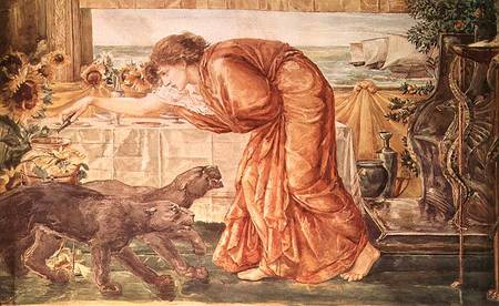 Circe Pouring Poison into a Vase and Awaiting the Arrival of Ulysses from Sir Edward Burne-Jones