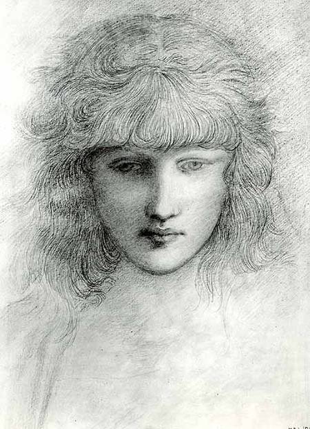 Head of a Girl from Sir Edward Burne-Jones