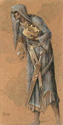 King Melchior, 1887 (coloured chalks and gold) from Sir Edward Burne-Jones