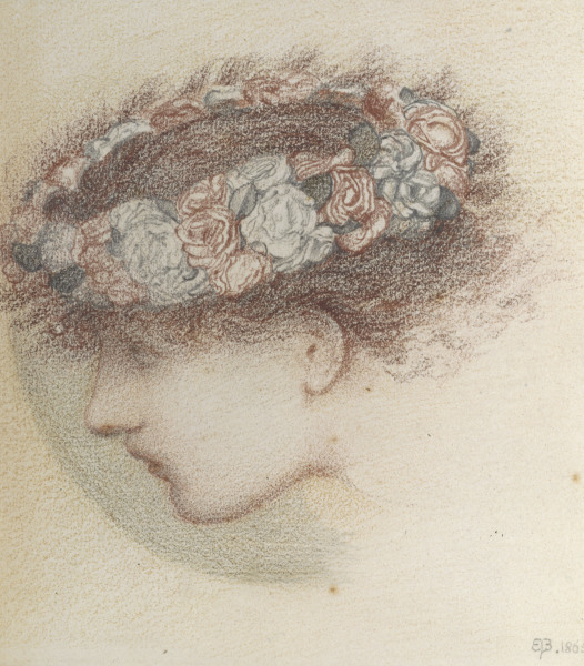 Study for head of Cupid from Sir Edward Burne-Jones