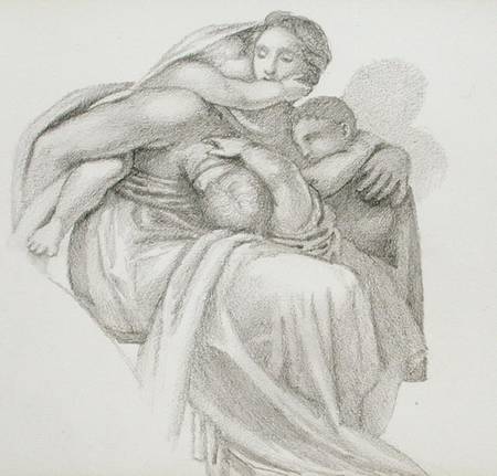 Mother and Three Children from Sir Edward Burne-Jones