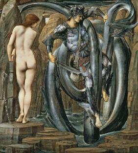 The Doom Fulfilled (Perseus Slaying the Sea Serpent) c.1876 (gouache on paper)