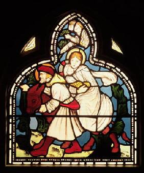 The Flight into Egypt, 1862 (stained glass)