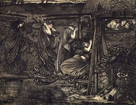 The Wise and Foolish Virgins (etching) from Sir Edward Burne-Jones