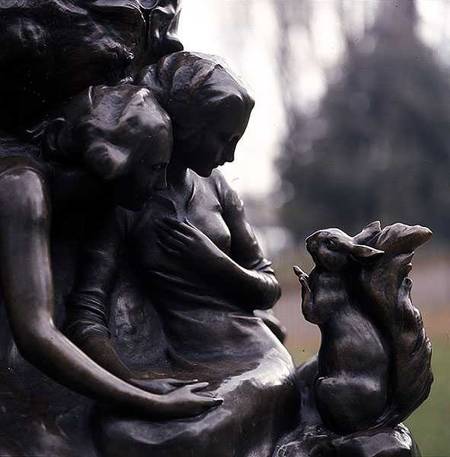 Detail from the base of the Peter Pan statue from Sir George James Frampton