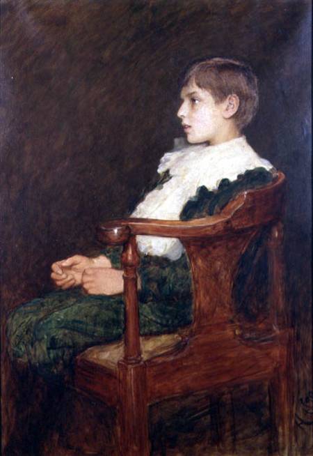 Portrait of the Artist's Son Lorenz from Sir Hubert von Herkomer