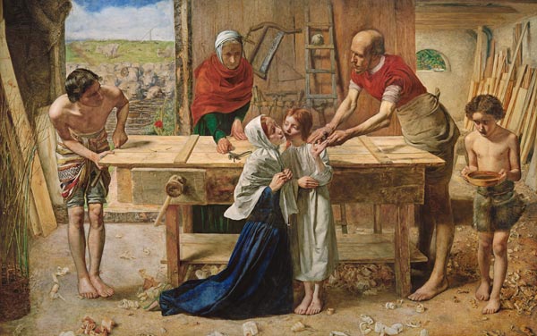 Christus im Haus seiner Eltern from Sir John Everett Millais