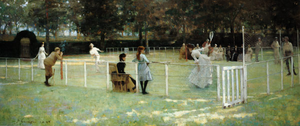 Die Tennispartie from Sir John Lavery