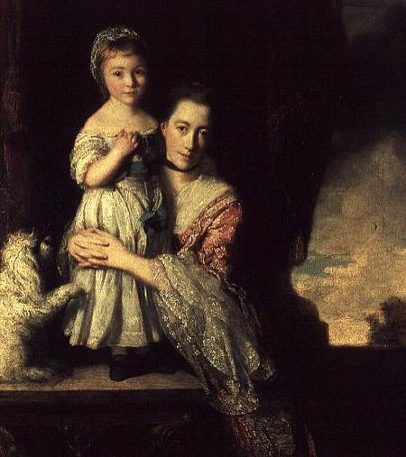 Georgiana, Countess Spencer with Lady Georgiana Spencer from Sir Joshua Reynolds