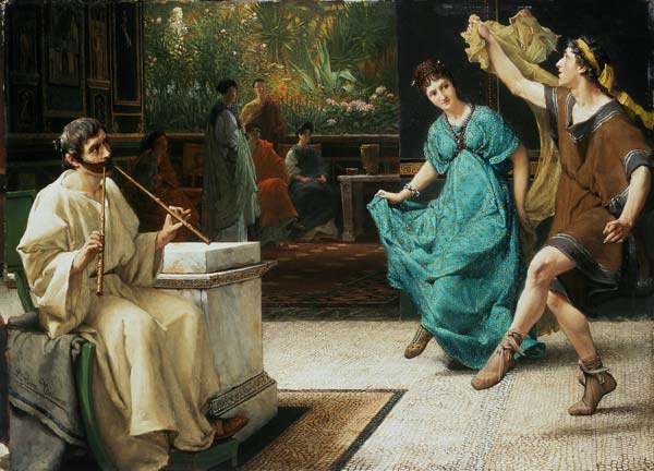 Tanz im alten Rom. from Sir Lawrence Alma-Tadema
