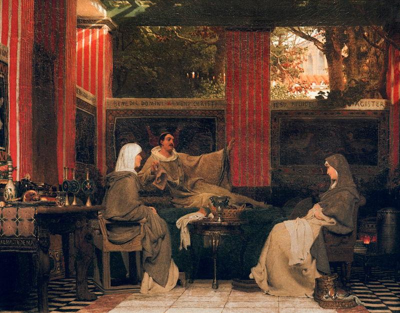 Venantius Fortunatus u. Radegund from Sir Lawrence Alma-Tadema