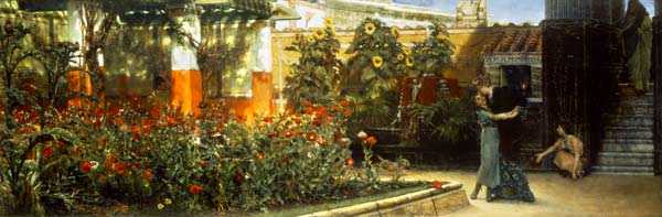 A Roman Garden from Sir Lawrence Alma-Tadema