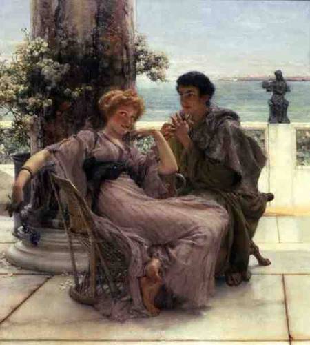 Courtship (The Proposal) from Sir Lawrence Alma-Tadema