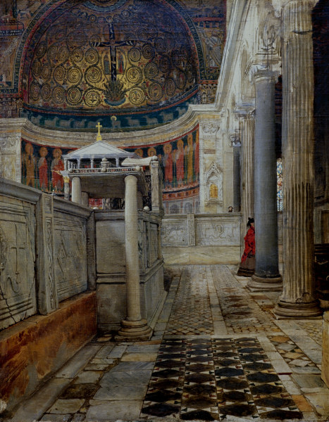 Inneres von S.Clemente from Sir Lawrence Alma-Tadema