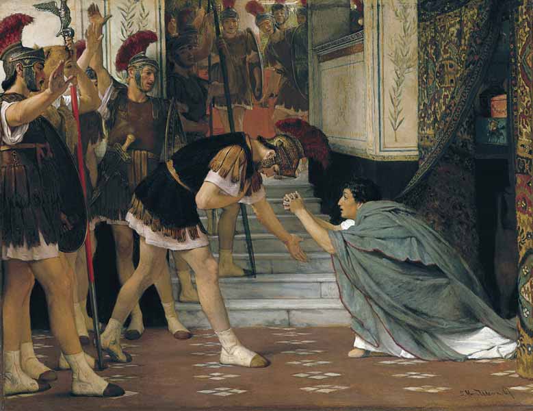 Proclaiming Claudius Emperor from Sir Lawrence Alma-Tadema