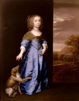Lady Henrietta Mordaunt (oil on canvas) from Sir Peter Lely