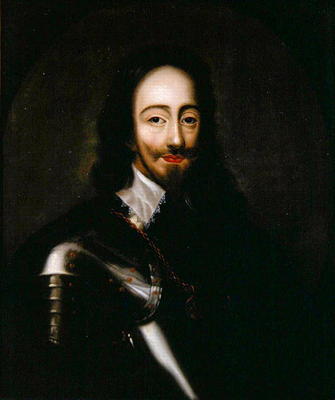 Portrait of Charles I in armour, c.1670 (oil on canvas) from Sir Peter Lely