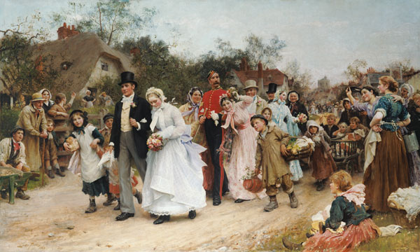 Die Dorfhochzeit from Sir Samuel Luke Fildes