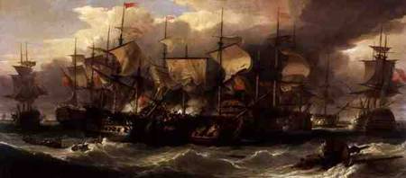 Battle of Cape St.Vincent 14th February 1797 from Sir William Allen