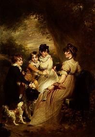 Mrs.Raymond Symonds mit ihren Kindern from Sir William Beechey
