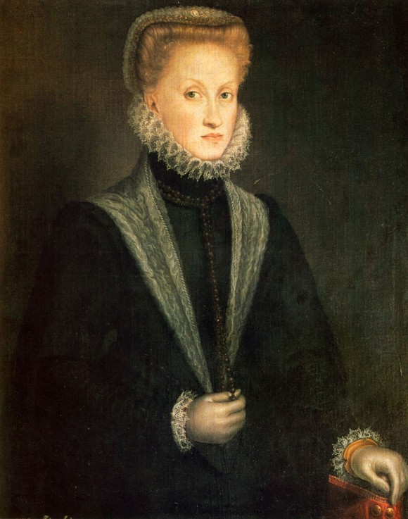 Portrait of Anna of Austria (1549–1580), Queen consort of Spain and Portugal from Sofonisba Anguissola