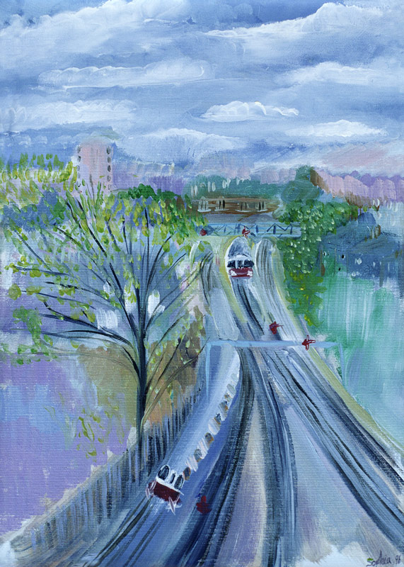 Hammersmith to Barons Court, 1996 (oil on canvas)  from Sophia  Elliot