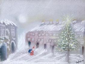Father Christmas, 1995 (pastel on paper) 