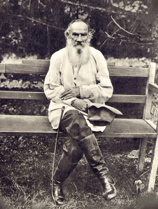 Leo Tolstoy on his 75th birthday. Yasnaya Polyana from Sophia Andreevna Tolstaya