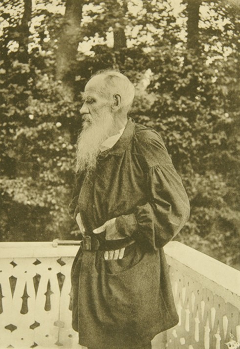 Leo Tolstoy on the Balcony from Sophia Andreevna Tolstaya
