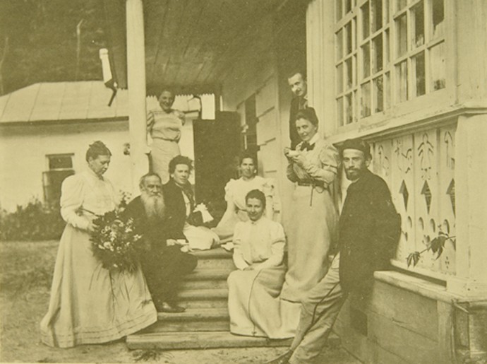 Leo Tolstoy with Family on his Wife Birthday from Sophia Andreevna Tolstaya