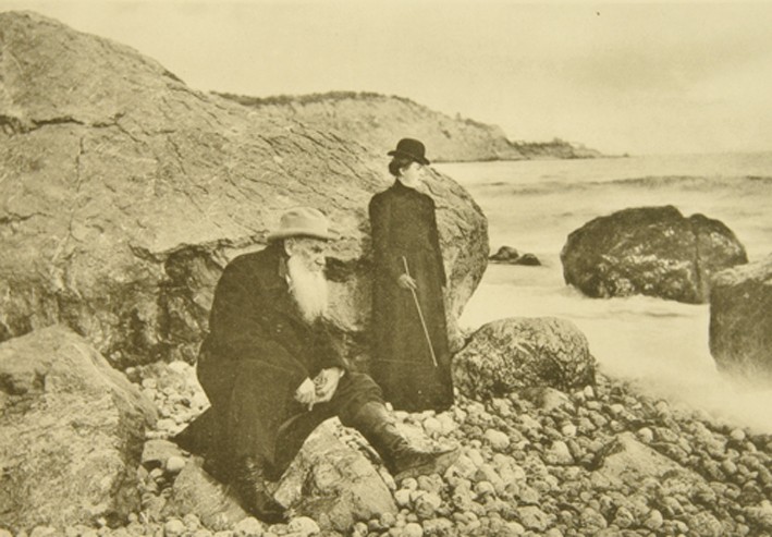 Leo Tolstoy and Daughter Alexandra on the Crimea from Sophia Andreevna Tolstaya