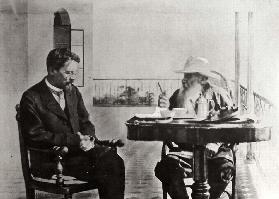 Leo Tolstoy and the Author Anton Chekhov in Gaspra