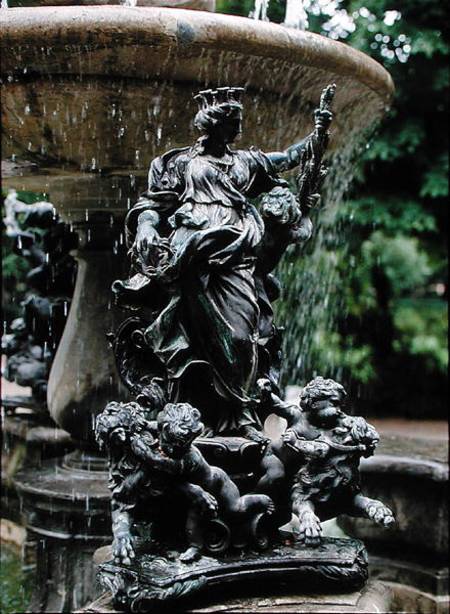 Fountain of Neptune (1661) Island Garden, Aranjuez from Spanish School