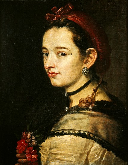 Portrait of a woman from Spanish School