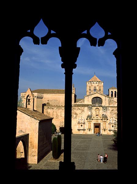 View of the church inside the monastery, begun in 1161 (photo)  from Spanish School