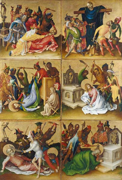 Martyrdom of the Apostles. Right panel from Stephan Lochner