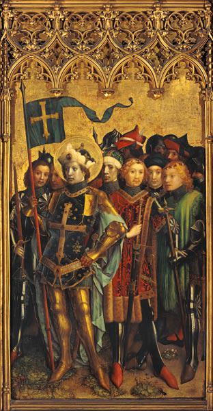 Dreikönigsaltar im Dom zu Köln: Der hl. Gereon mit Gefährten