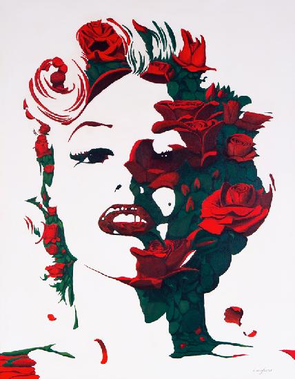 Marilyn Monroe Rote Rosen