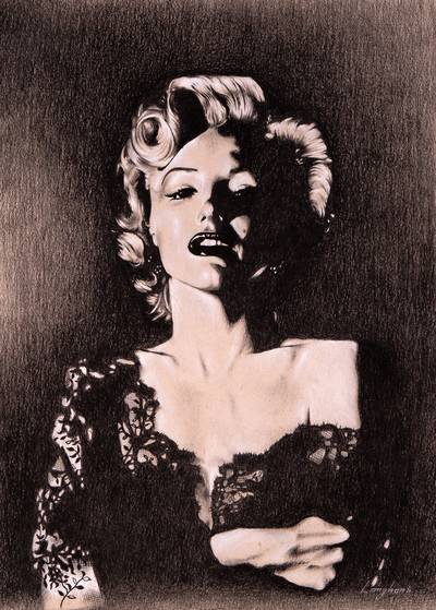Marilyn Monroe im Abendkleid