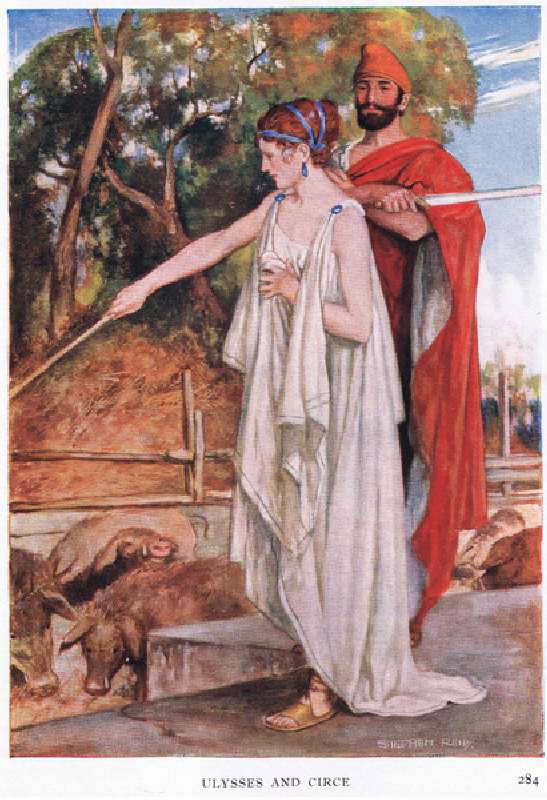 Ulysses and Circe, 1938 (colour litho) from Stephen Reid