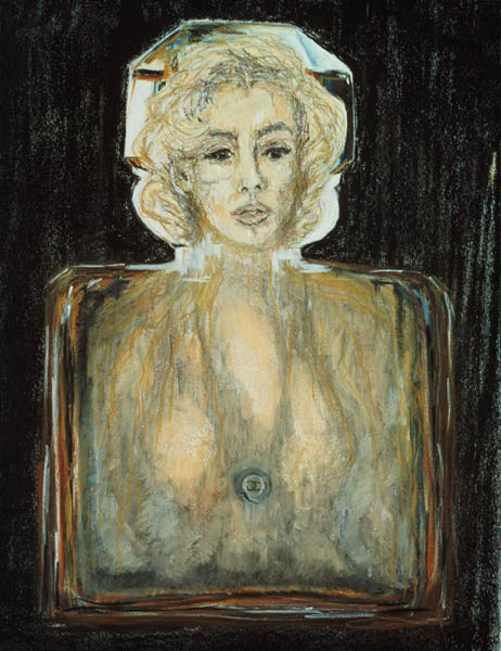 Marilyn in Chanel, 1996 (pastel, pencil and charcoal on paper)  from Stevie  Taylor