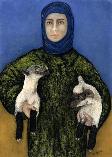 Shepherdess, 1998 (pastel on paper)  from Stevie  Taylor