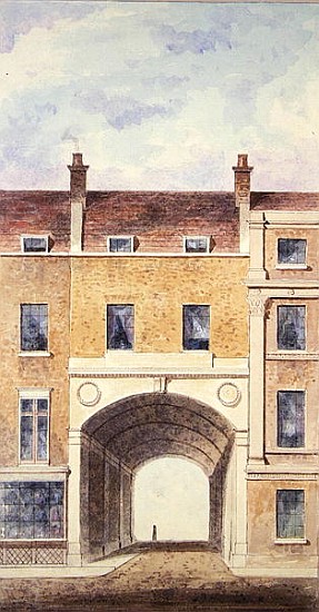 The Improved Entrance to Scotland Yard from T. Chawner