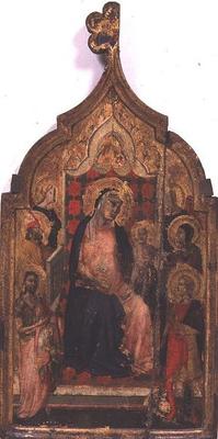 Madonna and Child with Saints (tempera on panel) from Taddeo Gaddi