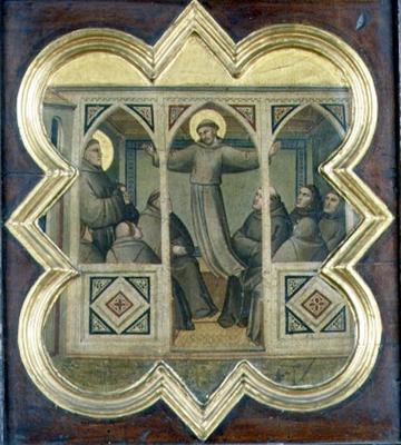 Apparition of St. Francis to his Followers (tempera on panel) from Taddeo Gaddi