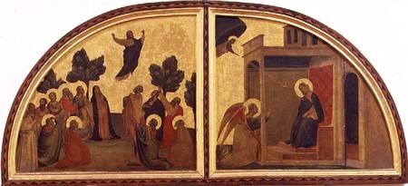 The Ascension and the Annunciation, lunette from Taddeo Gaddi