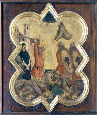 Scene from the life of St. Francis (tempera on panel) from Taddeo Gaddi