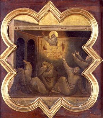 The Apparition of St. Francis in the Chariot of Fire (tempera on panel) from Taddeo Gaddi