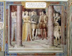 The Marriage of Orazio Farnese and Diana daughter of Henri II of France (1519-59) from the 'Sala dei